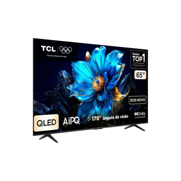 Smart TV TCL 65 Polegadas QLED 4K P7K WiFi Bluetooth Google TV HDR10+ Dolby Atmos Dolby Vision 65P7K