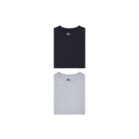 Kit 2 Camisetas Básicas Reserva - Cinza+Preto