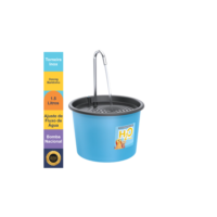 Fonte Bebedouro H2O Plus para Cães e Gatos de 1.5 Litros com Torneira Inox
