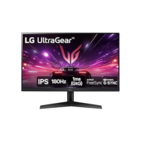 Monitor Gamer LG UltraGear 24” 24GS60F-B IPS Full HD 180Hz 1ms (GtG) NVIDIA® G-SYNC® AMD FreeSync™ HDR10 sRGB 99% HDMI DisplayPort