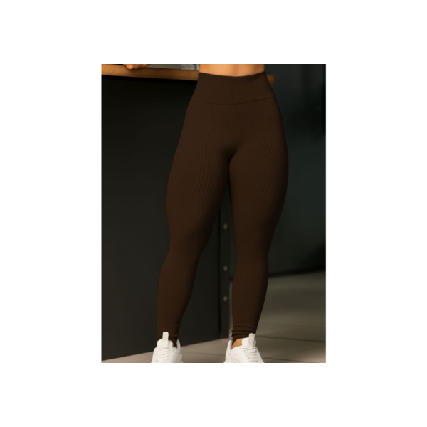 Calça Legging Feminina Tecido Poliamida Canelado Premium Sem Transparência Academia Fitness