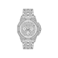 Relógio masculino Bulova Crystal Octava 96C134, aço inoxidável