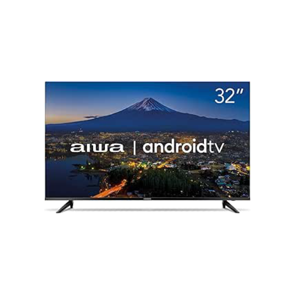 Smart TV Aiwa 32”, Android, HD, Borda Ultrafina, HDR10, Dolby Áudio - AWS-TV-32-BL-02-A