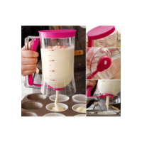 Jarra Dispenser Dosador Medidor de Massas 900ml p/ Cupcake Panqueca Waffle Crepe Bolo Confeitaria