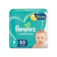 Fralda Pampers Confort Sec P 50 unidades