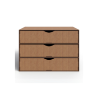 Gaveteiro Organizador de Mesa em MDF Para Escritorio Moderno