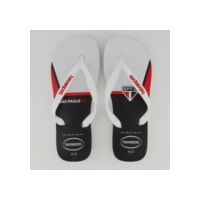 Chinelo Havaianas São Paulo Branco e Preto - Branco