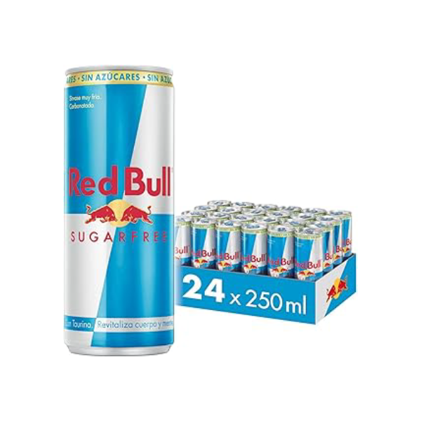 Pack de 24 Latas Red Bull Energético, Sem Açúcar, 250ml