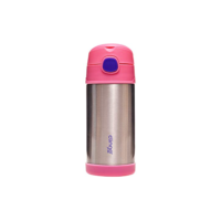 Clingo Garrafa Térmica Infantil Dupla Camada, Antivazamento, Livre de BPA, 310 ml, Inox, Rosa