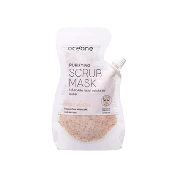 Océane Máscara Facial Esfoliante de Aveia e Abacate - Purifying Scrub Mask 35ml