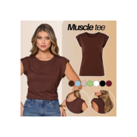 Blusa Feminino Básica Muscle Tee Viscolycra Veste 36 Ao 48