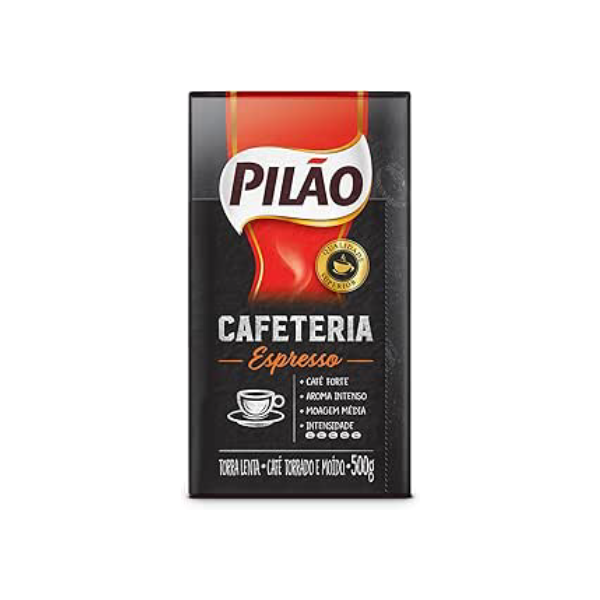 Café Pilão Torrado e Moído Cafeteria Espresso Vácuo 500g