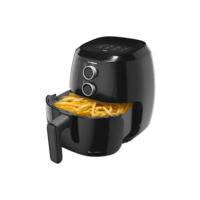 Fritadeira Elétrica Air Fryer WAP Sem Óleo 4L 1500W Antiaderente Preta