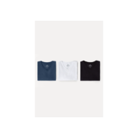 Kit Com 3 Camisetas Masculinas Básicas Slim Gola V