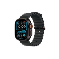 Apple Watch Ultra 2 GPS + Cellular, Caixa Preta de Titânio de 49 mm, Pulseira Oceano Preta - MX4P3BE/A