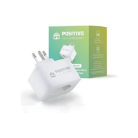 Smart Plug Wi-Fi 10A/1000W, Positivo Casa Inteligente, Ligue ou Desligue seus Eletrodomésticos Através do Celular, Compatível com Alexa