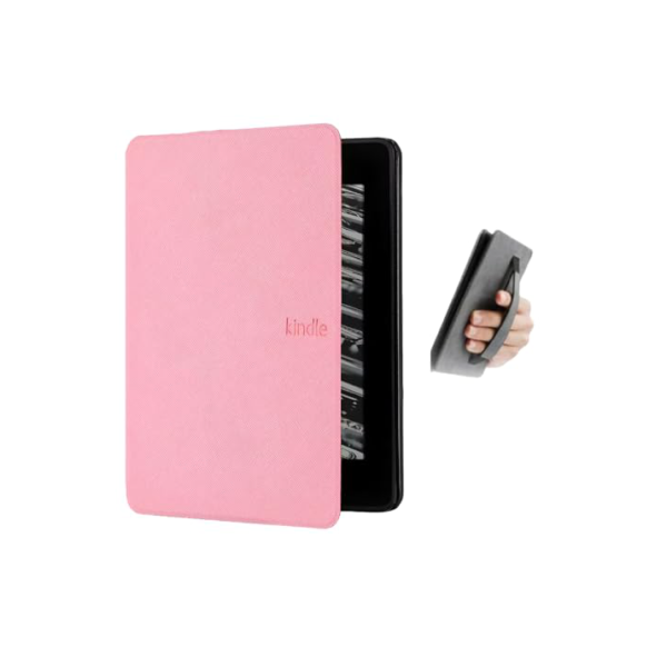 Capa Kindle Paperwhite 12ª Geração 7 Polegadas (SA569P e SA568B) – Função Liga/Desliga - Suporte Alça - Fechamento Magnético - Sistema de Hibernação (Rosa)