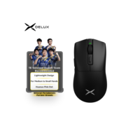 Delux M600 Série Mouse para jogos sem fio 52g Leve 2.4G Conexão de modo duplo 26000DPI Macro Ratos recarregáveis para PC Gamer