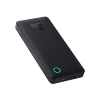 Carregador Portátil Baseus Digital Display Power Bank carregamento rápido 15W/22.5W (Preto 15W, 10000 Milliamp Hours)