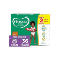 Fralda Personal Baby Total Protect Pants Super XXG, 36 unidades