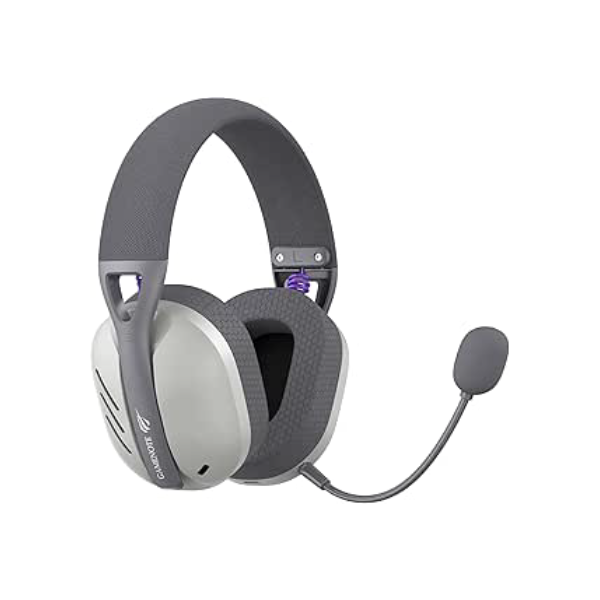 Fone de Ouvido Headset Gamer Havit Fuxi-H3 Gray, Com Fio e Sem Fio, Wireless 2,4GHz, Bluetooth, Cabo USB-C, Cabo 3,5mm. Surround, Baixa Latência, Quad-Mode