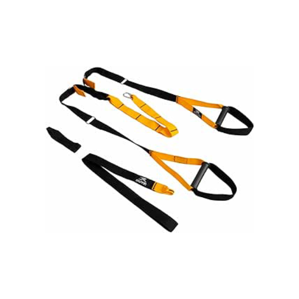 Fita de Suspensão Muvin - Faixa de Resistência - Fita de Treinamento Suspenso - Elástico para Exercícios - Tamanho Ajustável e Fácil de Ancorar - Treinamento Funcional - Peso do Corpo