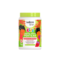 Salon Line, Creme de Pentear Infantil, Cachinhos Definidos, Controle de Frizz e Brilho Intenso, Vegano - Cabelos Ondulados, Cacheados e Crespos, 1 Kg