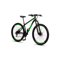 Bicicleta Aro 29 Aço Carbono Ksvj Freios Disco Suspensão 21v