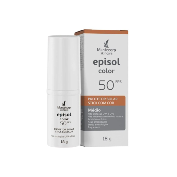 Protetor Solar Facial Episódio Fps50 ColorStick Médio 18g