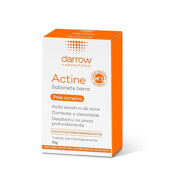 Darrow Actine Sabonete Barra Pele Oleosa A Acneica - 70G 70G