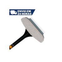 Rodo Limpa Janela Vidro Box Escova Extensível 2 Em 1 Multiuso