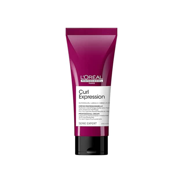 L'Oreal Professionnel Leave-In Creme Long Lasting Curl Expression, Para Cabelos Cacheados e Crespos, Fornece 2X Mais Hidratação, Sem Parabenos, 200ml