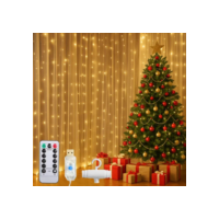 Cortina Led 3x3 Metros Festa Casamento Eventos Natal Ilumina Cortina Led Amarela