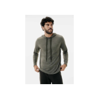 Camiseta Masculina Slim Em Malha De Algodão Com Capuz Hering
