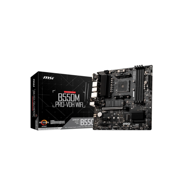 Placa-Mãe MSI B550M Pro-VDH WiFi, AMD AM4, mATX, DDR4, Preto - B550M PRO-VDH WIFI