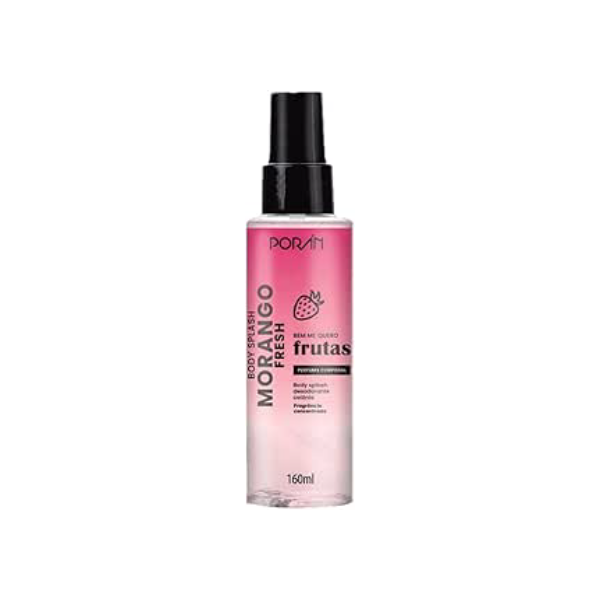 Body Splash Morango Fresh 160ml -Pr 243,Poran