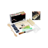 Kit Sushi, Kit para Fazer Sushi, Kit Moldes de Sushi com Formas de Molde de Arroz de Sushi, ﻿ kit de rolo de sushi 18 em 1 com tapete de bambu para sushi