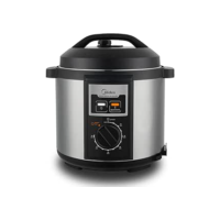 Panela de Pressão Mecanica, 6L, Inox/Preto, 220v, Midea