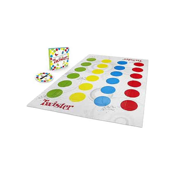 Hasbro Gaming, Jogo de Festas, Twister - Novos Movimentos, Jogo de Equilíbrio, 2 Jogadores ou Mais - A partir de 6 Anos