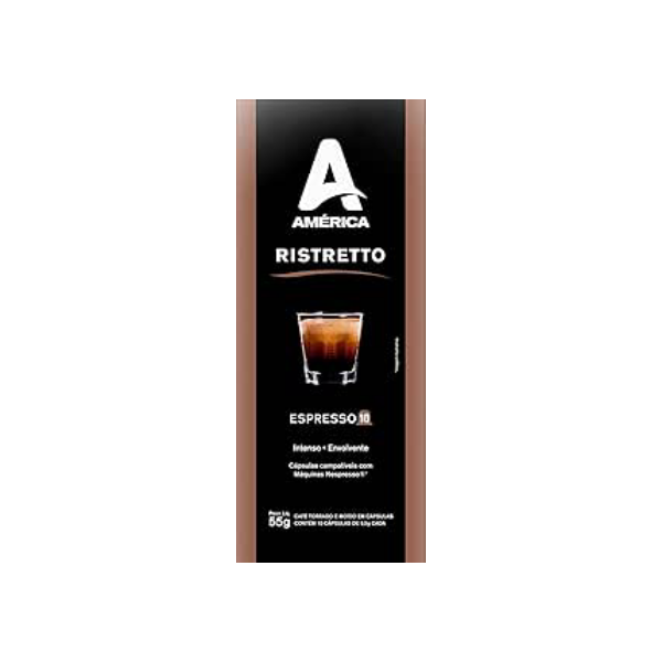 América Café Em Cápsula Ristretto - Compatível Com Nespresso