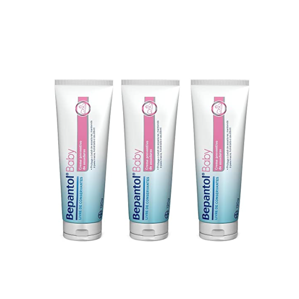 Bepantol Kit com 3 Cremes Pomada de Assadura 120gr Cada.