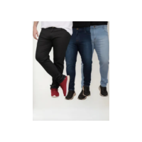 Kit 3 Calça Plus Size Masculina Jeans Com Elastano Lycra Top