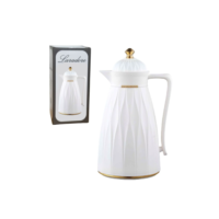 Garrafa Térmica de Café Laradore Chic - Branca e Dourada 1L