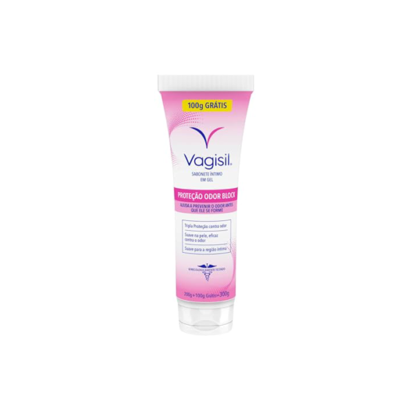 Grecin Sabonete Líquido Íntimo Odor Block Leve 300Ml Pague 200Ml Vagisil
