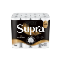 Supra Papel Higiênico Folha Tripla 24 Rolos