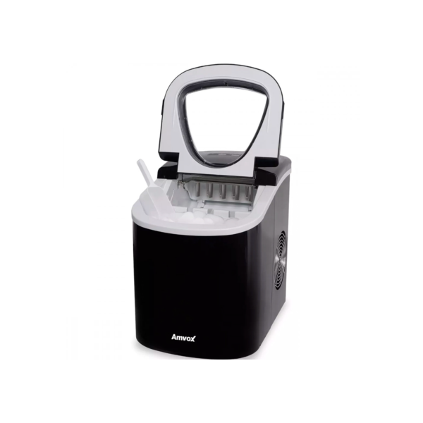 Máquina De Gelo Amvox Portátil 13kg/dia 1400W 110V Preto