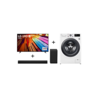 Combo LG Smart TV LG UHD 4K UT80 65" + Soundbar S40T + Lavadora Smart VC5 11kg Branca 220V - 65UT8000S40.FV3011A | LG BR