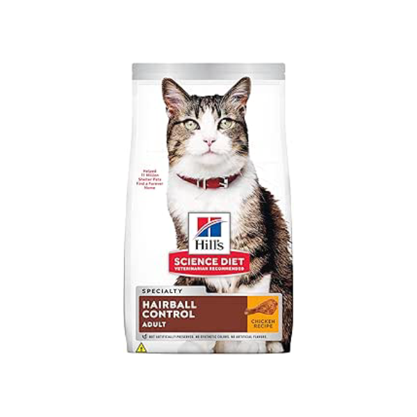 Ração Hill's Science Diet Controle Bolas de Pelo para Gatos Adultos Sabor Frango - 1.58kg