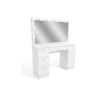 Penteadeira Ditália Pe80 com Kit Luz Branco Cor Branco