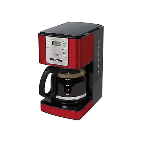 Oster Cafeteira Flavor Programável, 1,5L, 110V, Vermelha/Preto, 1000W, BVSTDC4401RD